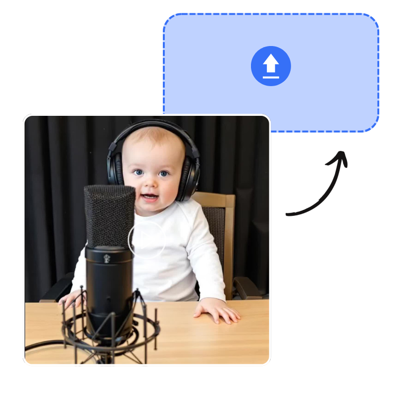 Step 1: Upload Baby Photo and Audio