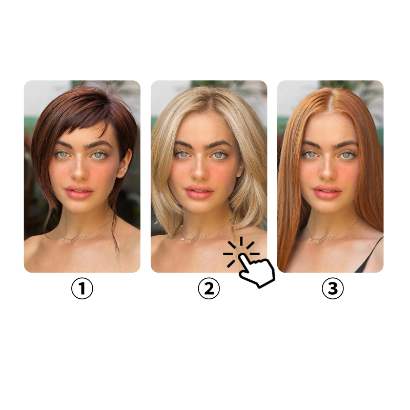 Step 2: Choose AI Curly Hair Style - VideoTube