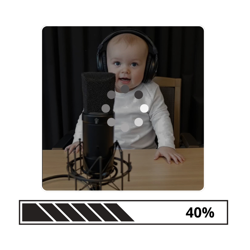 Step 2: Wait for Baby Podcast Generation