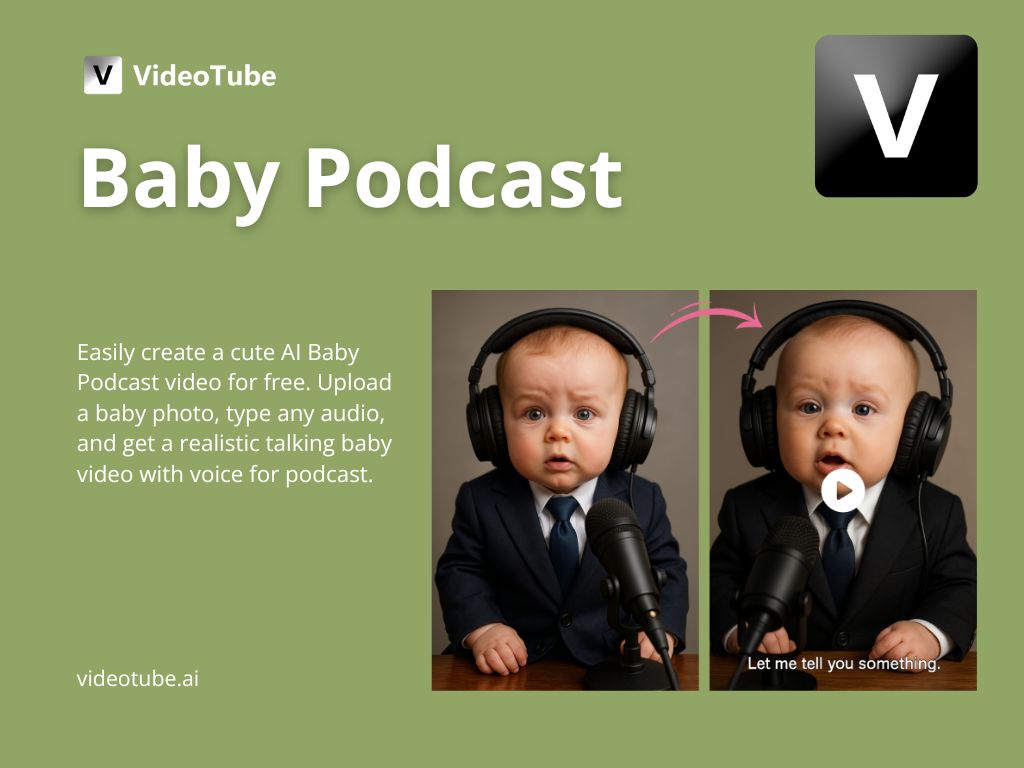 Baby Podcast - Create AI Talking Baby Podcast Video Free