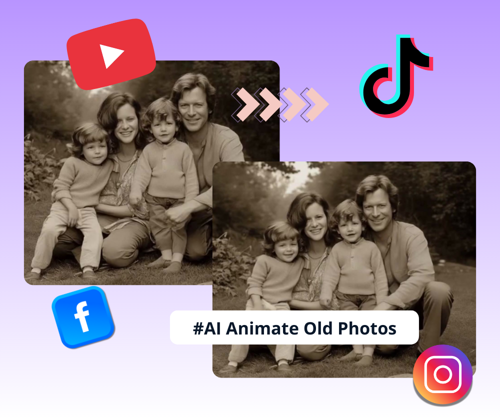 AI Animate Old Photos - Best Bring Old Pictures to Life Free