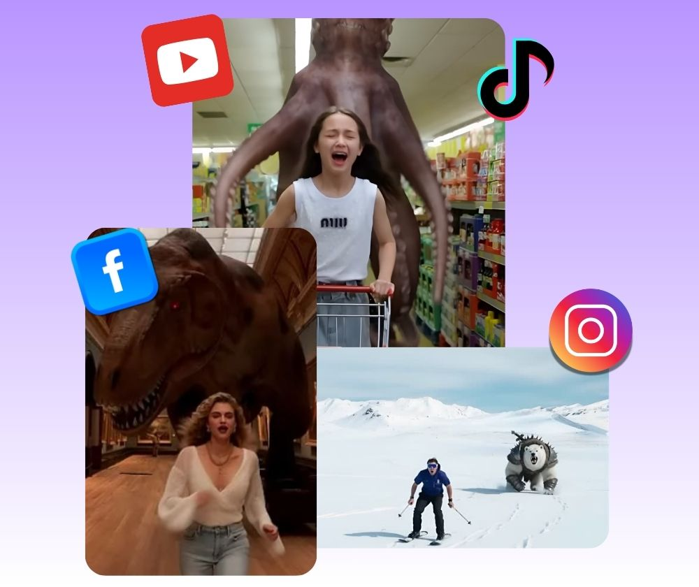AI Beast Chase - Create Monster Chase Viral Videos Free