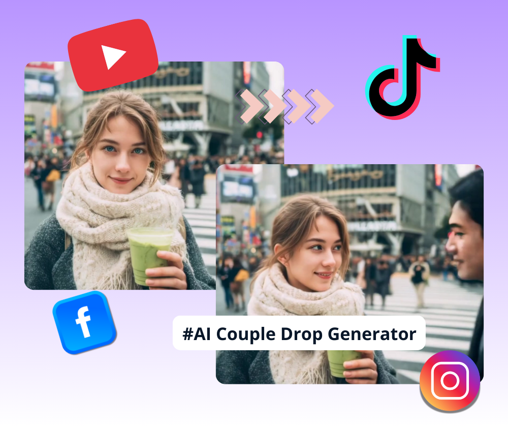AI Couple Drop Generator - Create Romantic Couple Drops Free