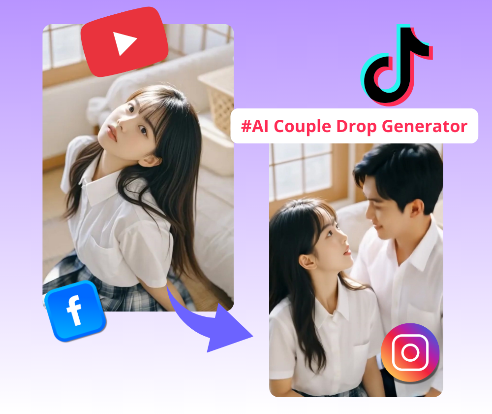 AI Couple Drop Generator - Create Romantic Couple Drops Free