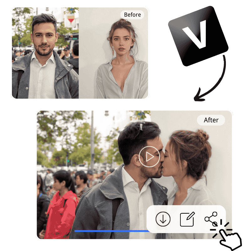 Download AI French Kiss Video