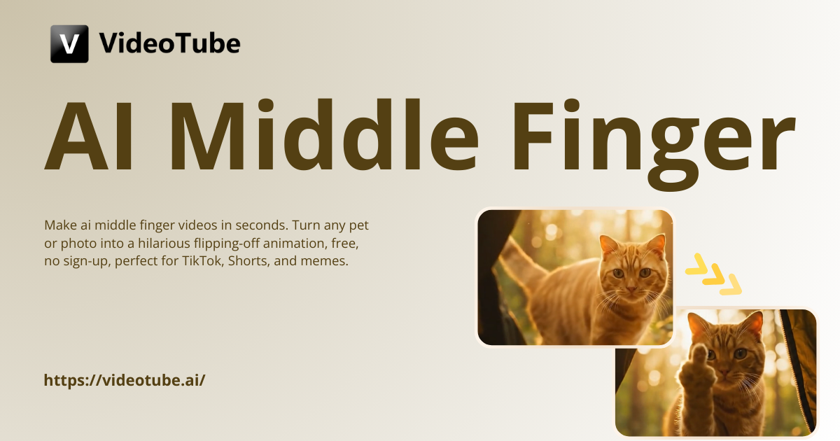 AI Middle Finger Generator -  Make Viral Pet Videos Free