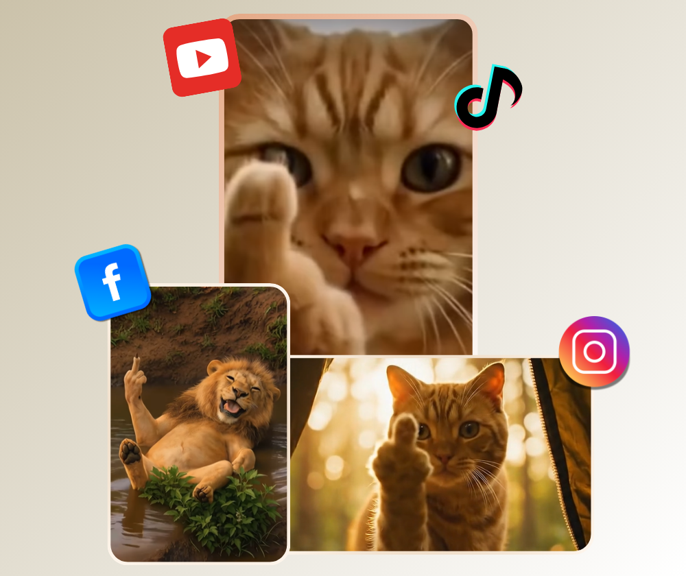 AI Middle Finger Generator -  Make Viral Pet Videos Free