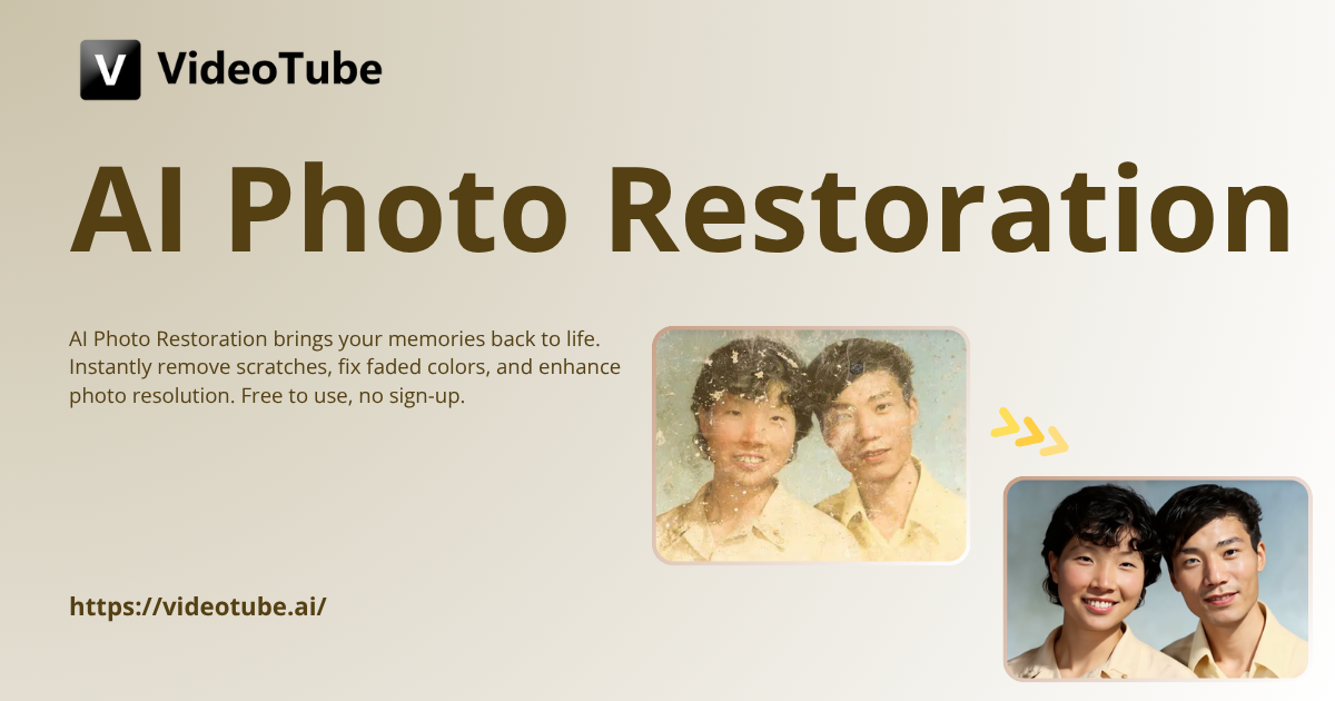 AI Photo Restoration - Restore Old Photos in Seconds Free