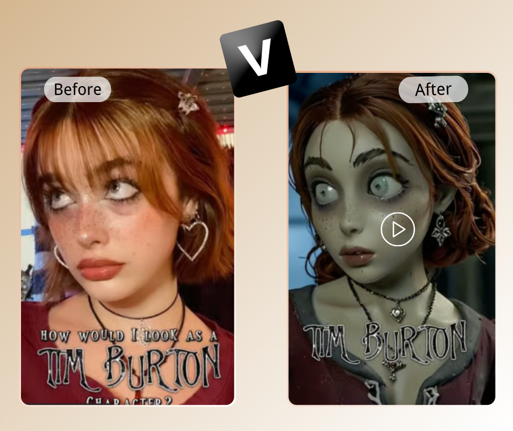 AI Tim Burton Filter - Turn Photos into Tim Burton Free