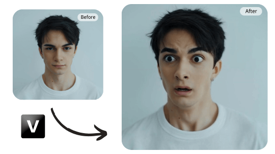AI Scared Face Effect