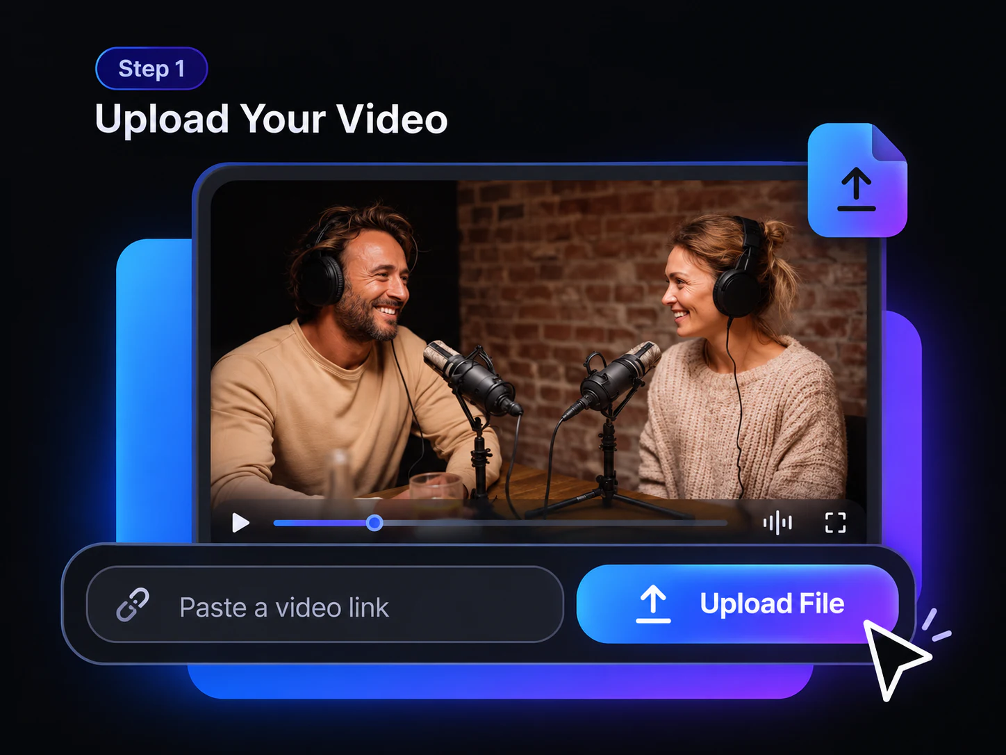 Landscape video uploaded to AI Reframe