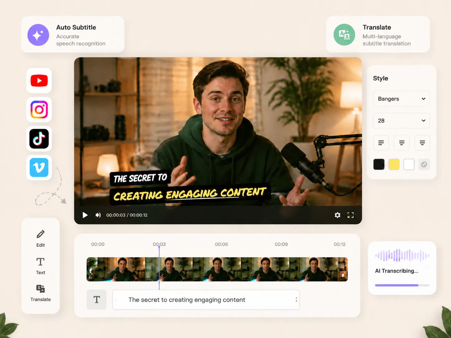 Why Choose AI Subtitle Generator?