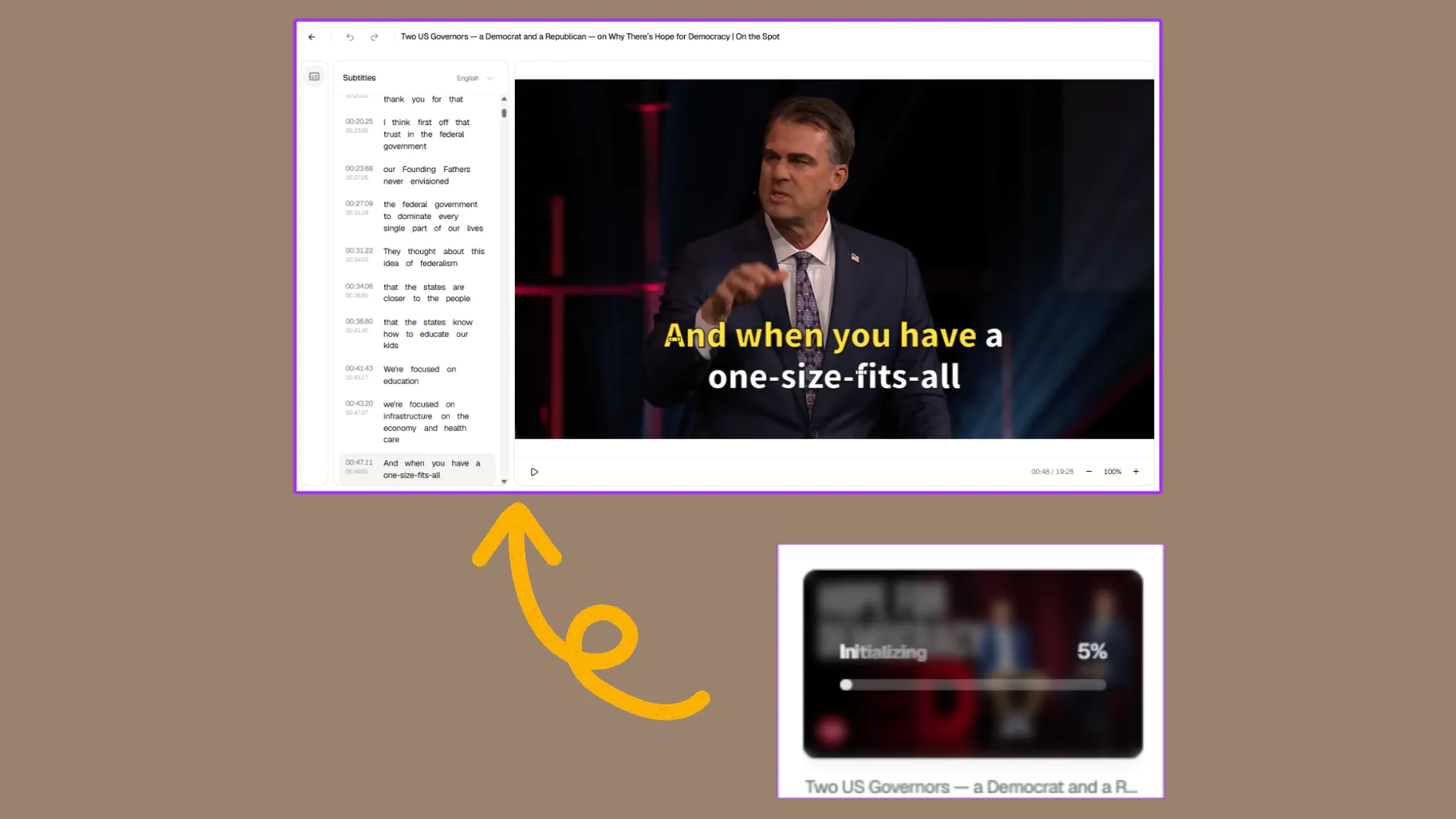 Step 2: Generate AI Subtitles Automatically