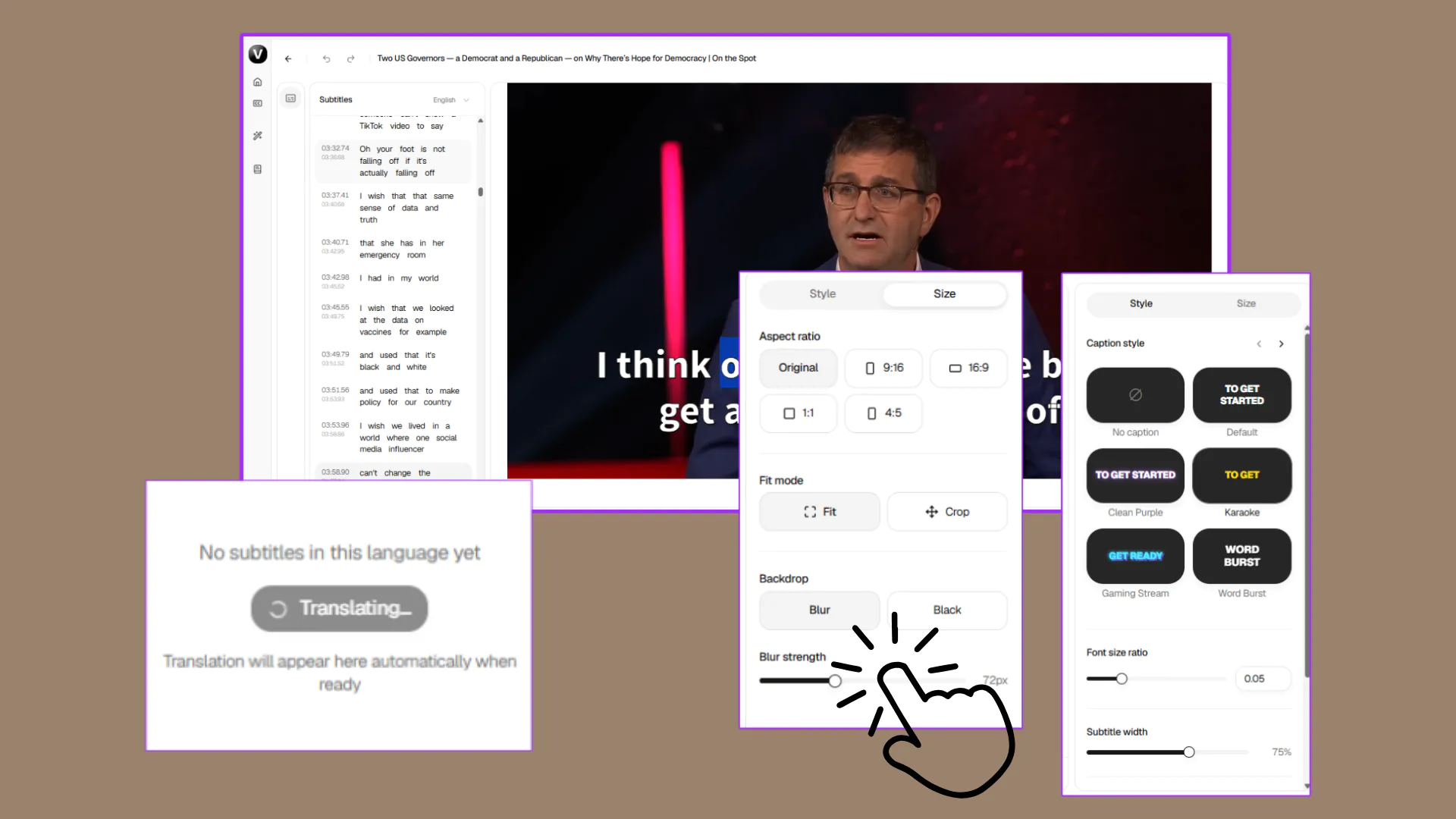 Step 3: Edit, Translate, and Customize Subtitles