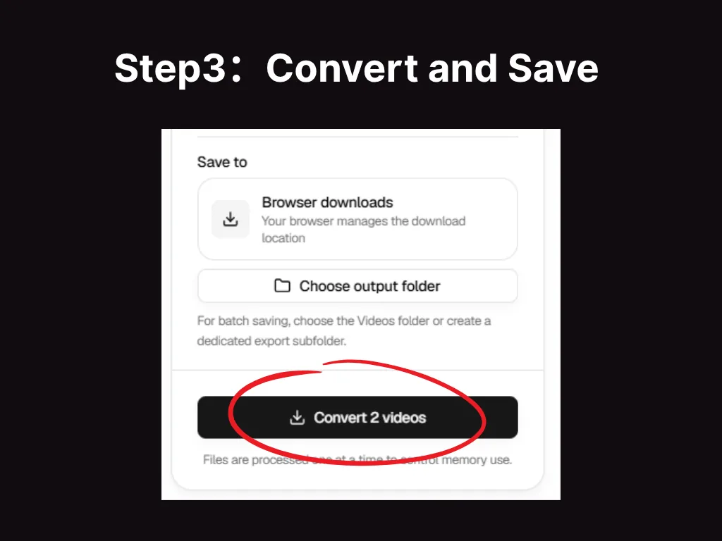 Convert and Save
