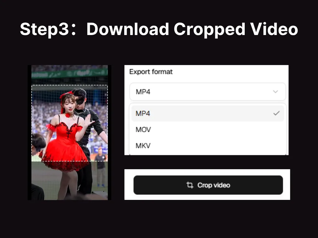 Export a cropped video